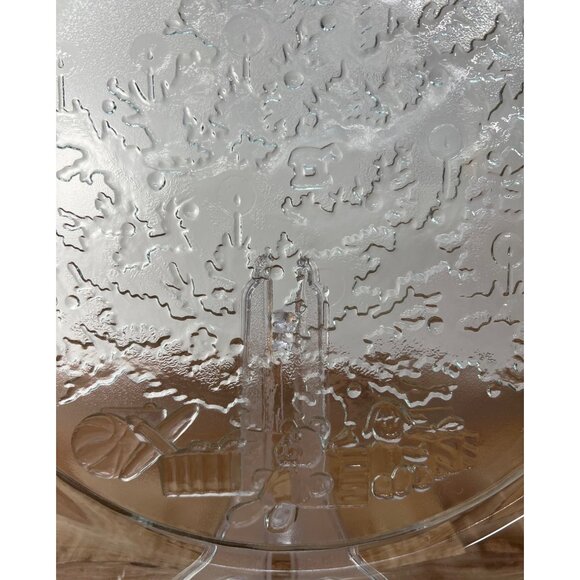 Christmas Tree Pattern Glass Platter 13" - Picture 4 of 5